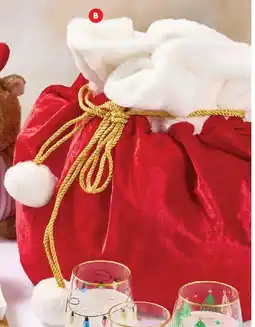 Coles Coles Plush Fabric Santa Sack offer