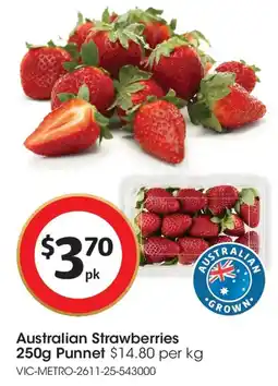Coles Australian Strawberries offer