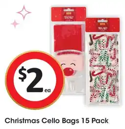 Coles Christmas Cello Bags offer