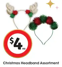 Coles Christmas Headband Assortment offer