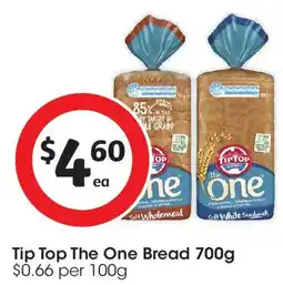Coles Tip Top The One Bread offer