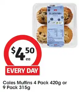 Coles Coles Muffins offer