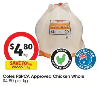 Coles RSPCA Approved Chicken Whole