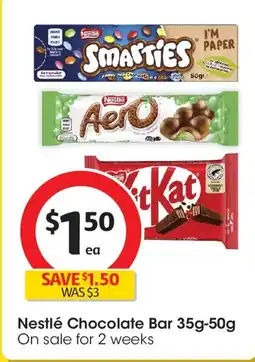 Coles Nestlé Chocolate Bar offer