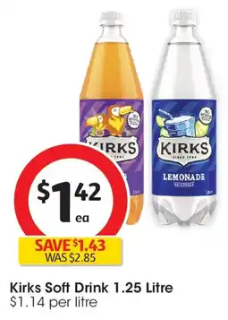 Coles Kirks Soft Drink offer