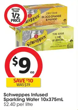 Coles Schweppes Infused Sparkling Water offer