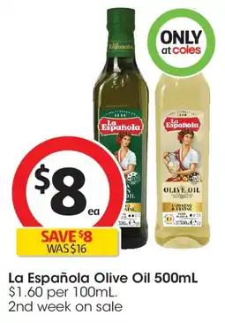 Coles La Española Olive Oil offer