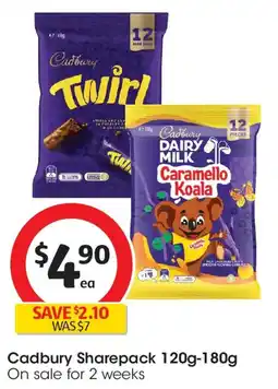 Coles Cadbury Sharepack offer