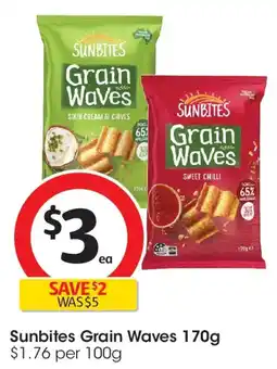 Coles Sunbites Grain Waves offer