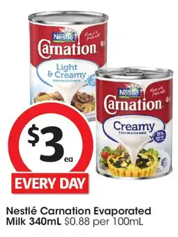 Coles Nestlé Carnation Evaporated Milk offer
