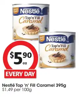 Coles Nestlé Top 'n' Fill Caramel offer
