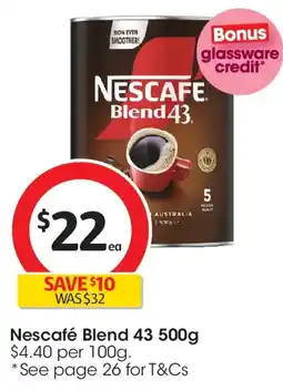 Coles Nescafé Blend 43 offer