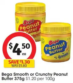 Coles Bega Smooth or Crunchy Peanut Butter offer