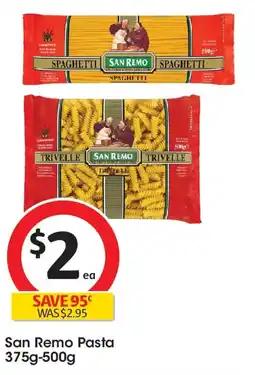 Coles San Remo Pasta offer