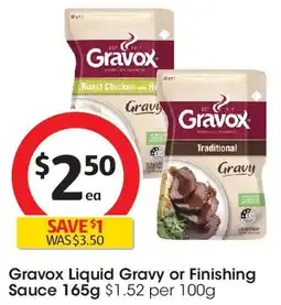 Coles Gravox Liquid Gravy or Finishing Gravox Liquid Gravy or Finishing Sauce offer