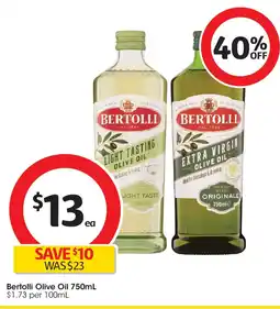 Coles Bertolli Olive Oil offer