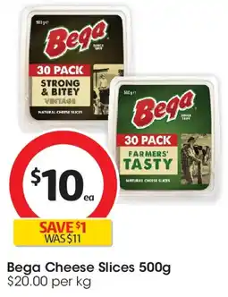 Coles Bega Cheese Slices offer