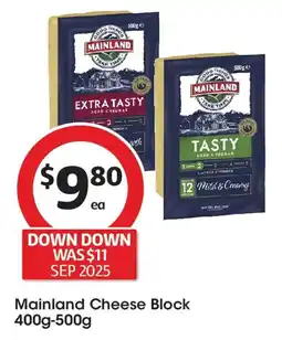Coles Mainland Cheese Block offer