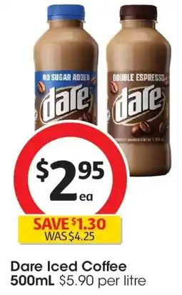 Coles Dare Iced Coffee offer