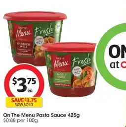Coles On The Menu Pasta Sauce offer