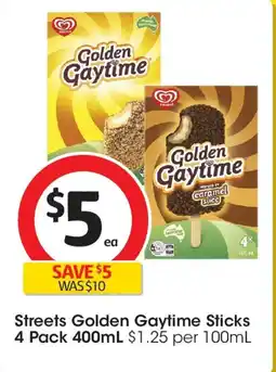 Coles Streets Golden Gaytime Sticks offer