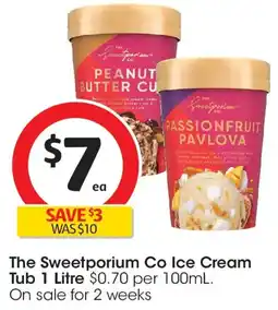 Coles The Sweetporium Co Ice Cream Tub offer