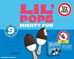 Coles Peters Original Vanilla Lil' Pops offer