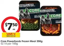 Coles Core Powerfoods Frozen Meal offer