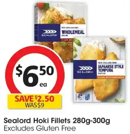 Coles Sealord Hoki Fillets offer