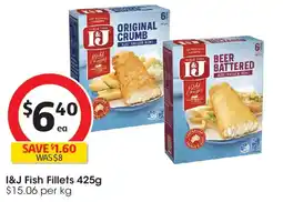 Coles I&J Fish Fillets offer
