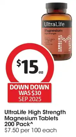 Coles UltraLife High Strength Magnesium Tablets offer