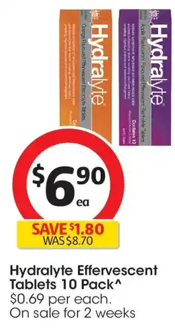 Coles Hydralyte Effervescent Tablets offer