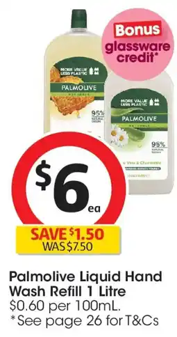 Coles Palmolive Liquid Hand Wash Refill offer
