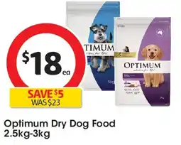 Coles Optimum Dry Dog Food offer