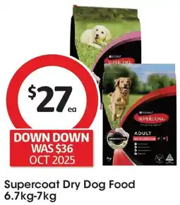 Coles Supercoat Dry Dog Food offer