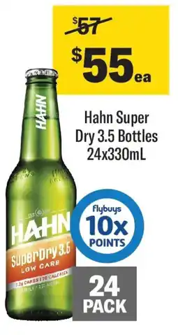 Coles Hahn Super Dry 3.5 Bottles offer