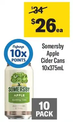 Coles Somersby Apple Cider Cans offer