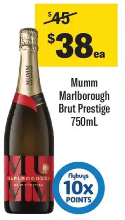 Coles Mumm Marlborough Brut Prestige offer