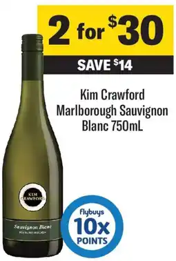 Coles Kim Crawford Marlborough Sauvignon Blanc offer