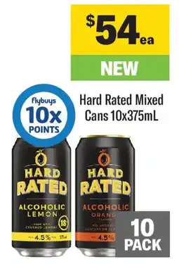 Coles Hard Rated Mixed Cans offer