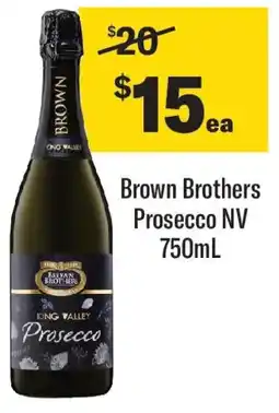 Coles Brown Brothers Prosecco NV offer