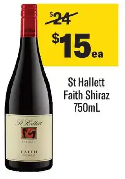 Coles St Hallett Faith Shiraz offer
