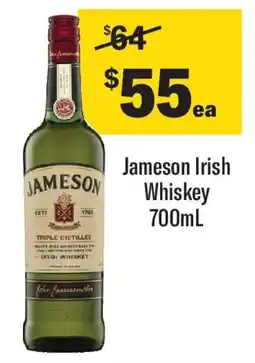 Coles Jameson Irish Whiskey offer