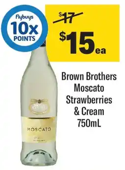 Coles Brown Brothers Moscato Strawberries & Cream offer