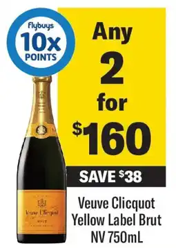 Coles Veuve Clicquot Yellow Label Brut NV offer