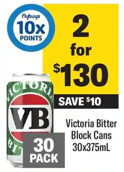 Coles Victoria Bitter Block Cans offer