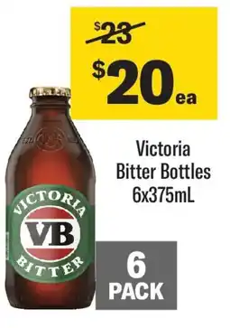 Coles Victoria Bitter Bottles offer