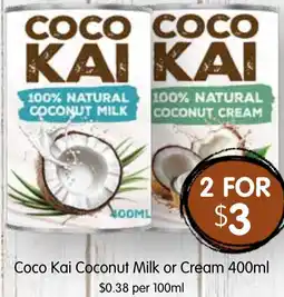 Spudshed Coco Kai Coconut Milk or Cream offer