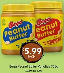 Spudshed Bega Peanut Butter Varieties offer
