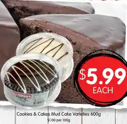 Spudshed Cookies & Cakes Mud Cake Varieties offer